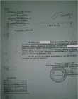 Note de prise de service